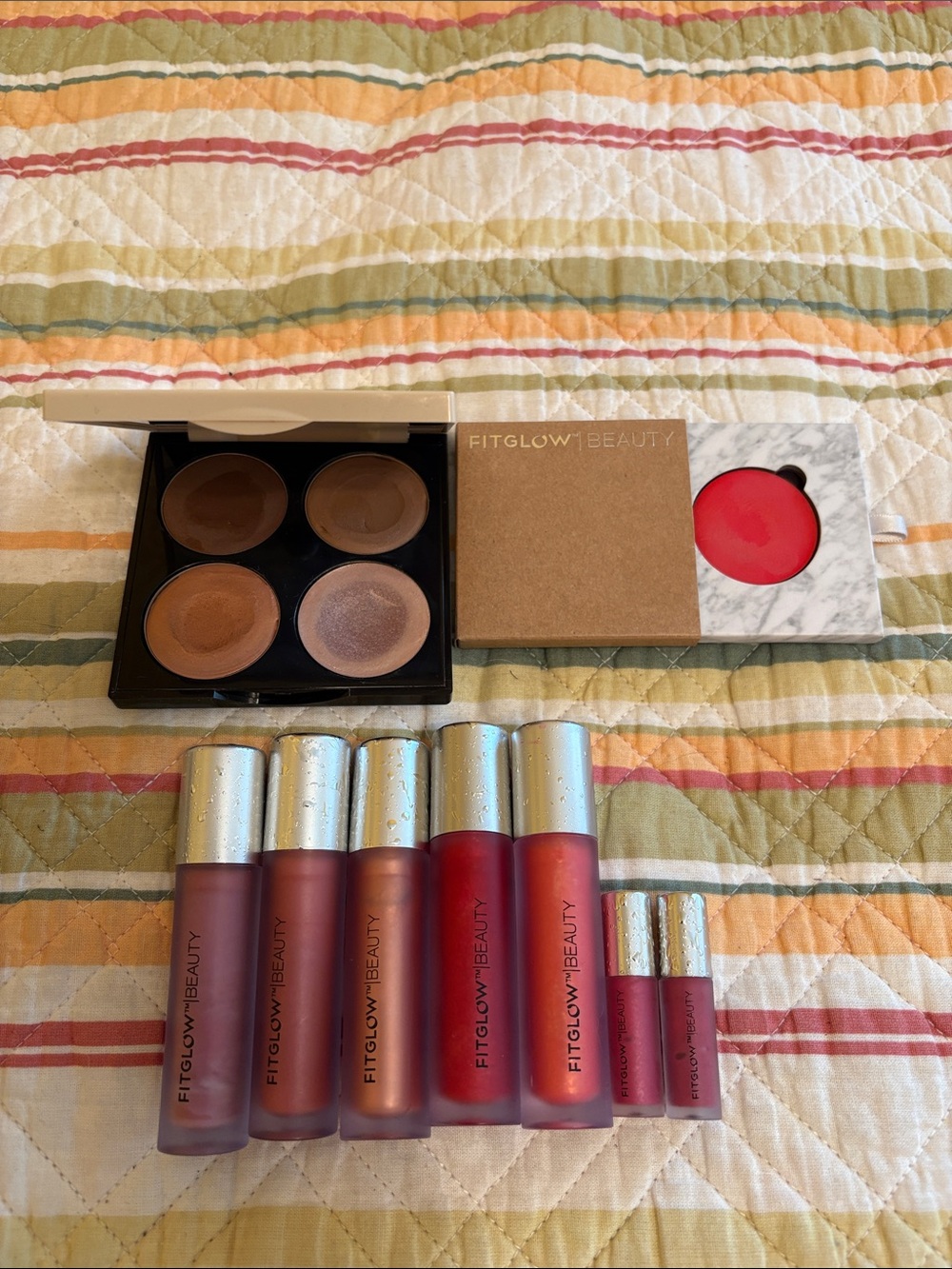 Fitglow Beauty D stash large, bundle Lip & Cheek.
